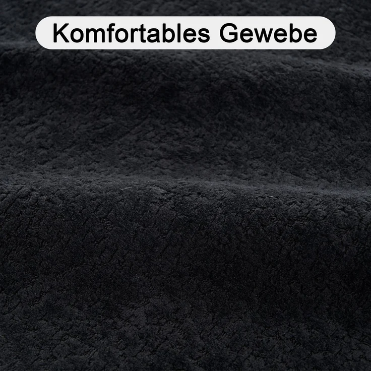 ZUBALIYA Modulares Sofa mit Chenille - Bezug, mit breiten Armlehnen, modular aufgebaut, mit Schaumstoffpolsterung – Bild 5