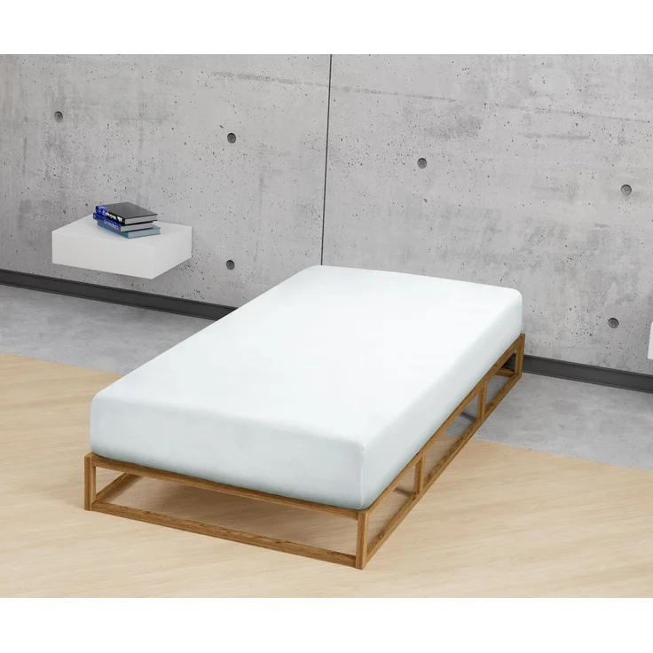 biberna Feinjersey-Spannbetttuch 0077144, ciel, 1x 90x190 cm - 100x200 cm – Bild 3