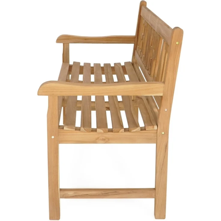 Massive Teak Sitzbank LIEBLINGSPLATZ 130cm Gartenbank Holzbank Teakbank – Bild 5