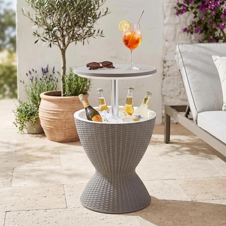 Kühltisch Atessa 58 x 49 cm Hellbraun [casa. pro]