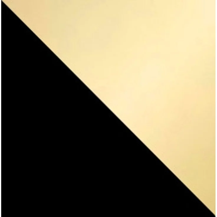 Mirjan24 'Cikzori' Kleiderschrank mit Einlegeböden und Kleiderstange, 3-türig, Laminatplatte, 215 x 58 x 150 cm, Schwarz / Gold, ohne Spiegel – Bild 6