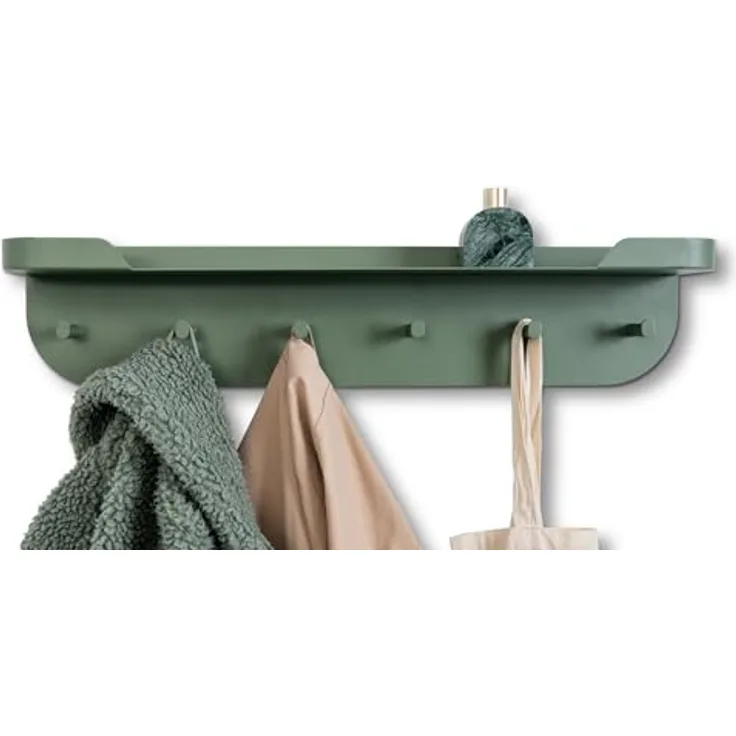 M2 Kollektion Grüne Wandgarderobe Jil 1, B/H/T= 70x15x12cm
