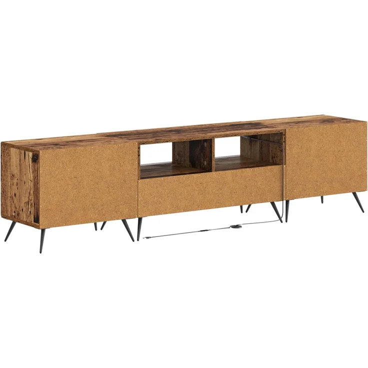 vidaXL LED-TV-Schrank BREDA 3 stk. Altholz Holzwerkstoff 3416931 – Bild 6