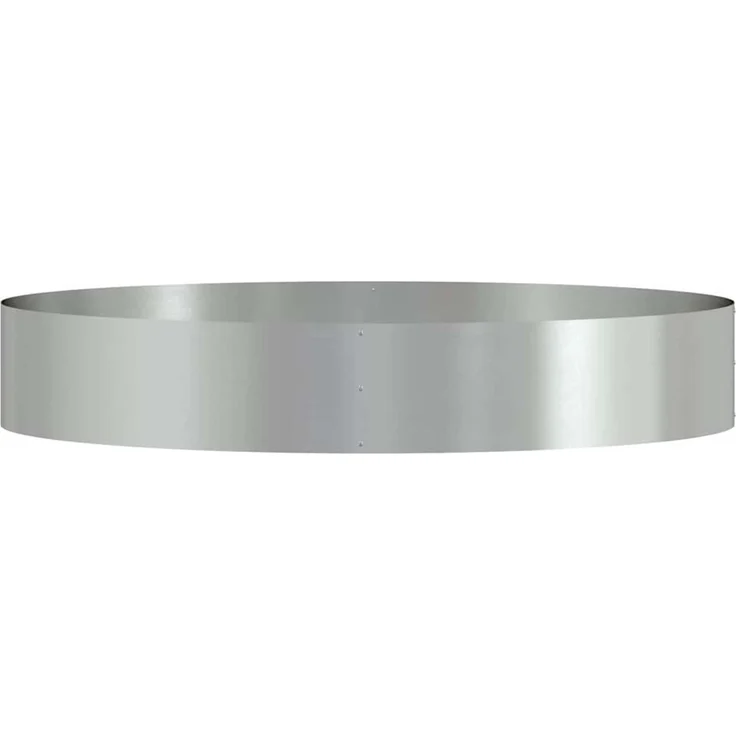 vidaXL Pflanzenring Silber 120 x 120 x 20 cm Verzinkter Stahl 873644 – Bild 5