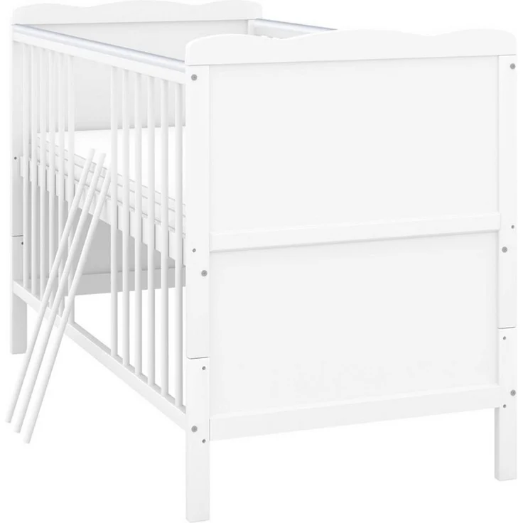 Baby-Delux Komplettbett Babybett Jack Komplettset, 10-tlg, Kinderbett 70x140 cm weiß, Bettset verschiedene Designs – Bild 3