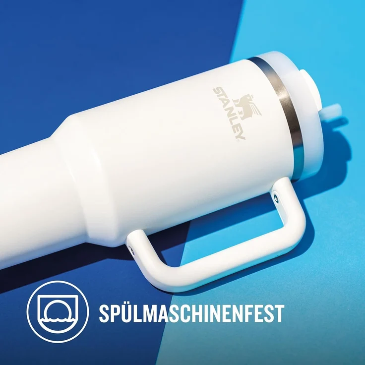 Stanley Quencher H2.0 Flowstate Trinkflasche Mit Strohhalm 1.2L - Thermobecher Kühlt 11 Stunden - 48 Stunden Eisgekühlt - Spülmaschinenfest - Thermosflasche BPA Frei - Edelstahl Trinkbecher - Lupine – Bild 6