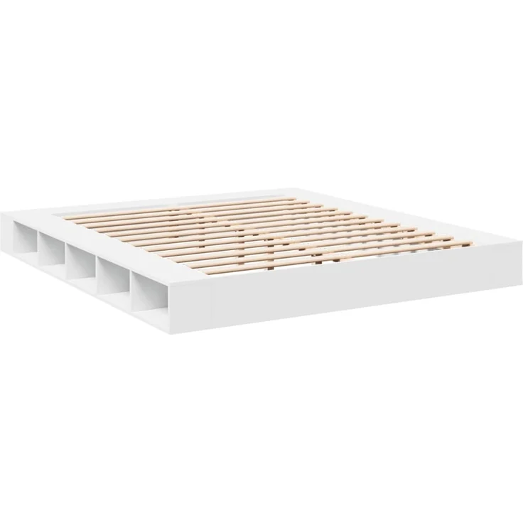 vidaXL Bettgestell Weiß 180x200 cm Holzwerkstoff 3280454 – Bild 6