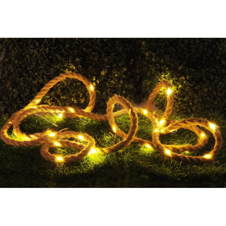 Hanfseil mit LED-Beleuchtung