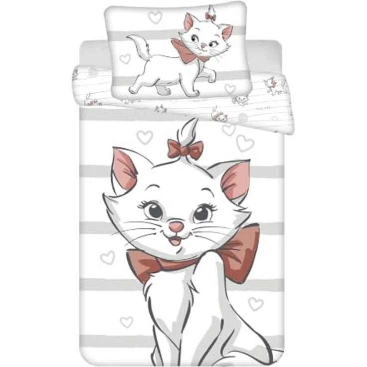 Aristocats Cat Marie Baby Bettwäsche Set 100x135 cm 100% Baumwolle – Bild 1