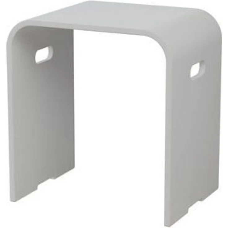 Bernstein Badhocker PB4002 (einsetzbar als Ablage- oder Sitzfläche), aus Mineralguss / Design Duschhocker / Sitzhocker / Matt – Bild 3