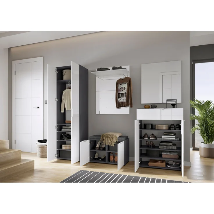 GERMANIA Schuhschrank RIMINI BHT 75x48x40 cm bunt Schuhkipper Schuhkommode – Bild 5