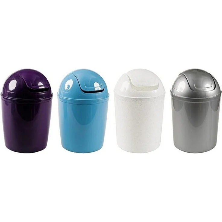Centi Mülleimer Schwingdeckeleimer, Kunststoff, 5 Liter, Ø 29cm, H 30cm – Bild 1
