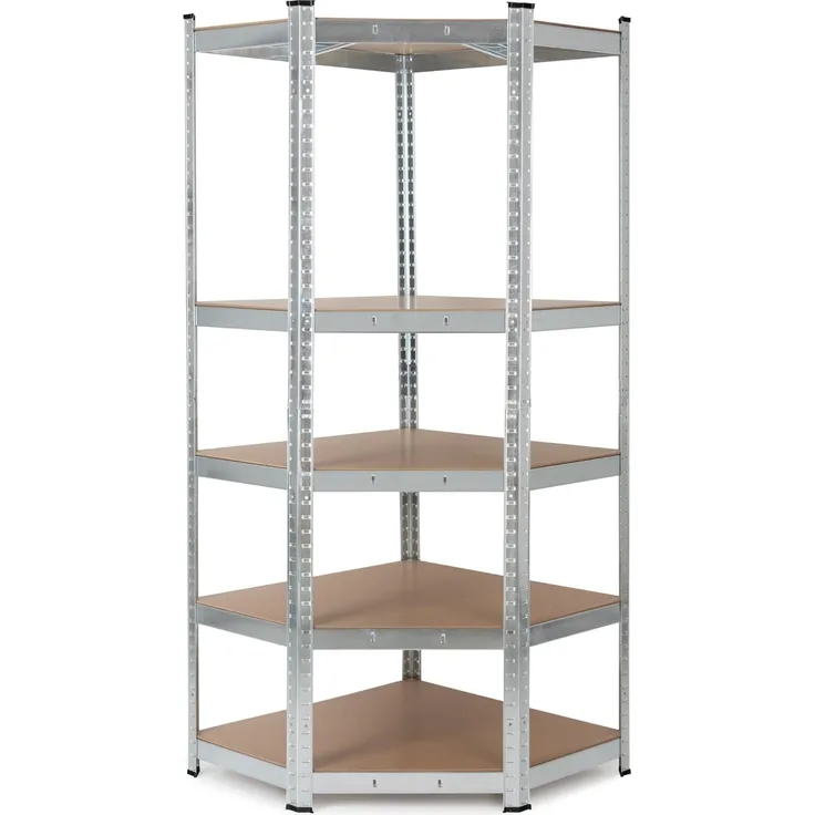 Stagecaptain Schwerlastregal Lager-Eckregal, max. 875 kg - Passend zu HR-175 Heavyrack-Regalen, Tragkraft pro Boden: 175 kg, gesamt 875 kg