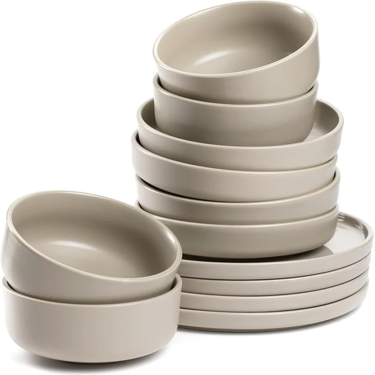 LEONARDO Geschirr-Set ROMA, Geschirrset, 12-teilig (12-tlg), 4 Personen, Keramik, Service, spülmaschinengeeignet – Bild 1