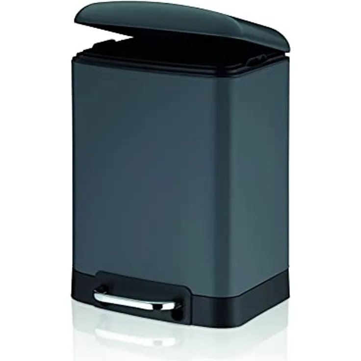 Kela 'Davino' Treteimer, 6 L, Edelstahl, dunkelgrau