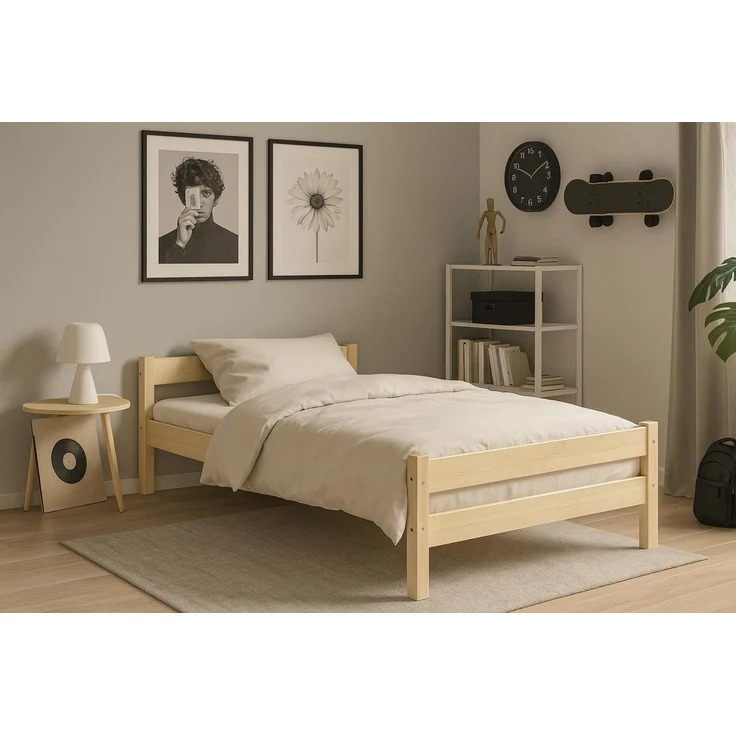Raumhirsch Furniture Kinderbett 80x160, 80x180, 90x180, 80x200, 90x200 cm - Komplettset (mit Matratze, Einzelbett für Kinder von 2 - 18 Jahren), verschiedene Farben & Designs – Bild 1