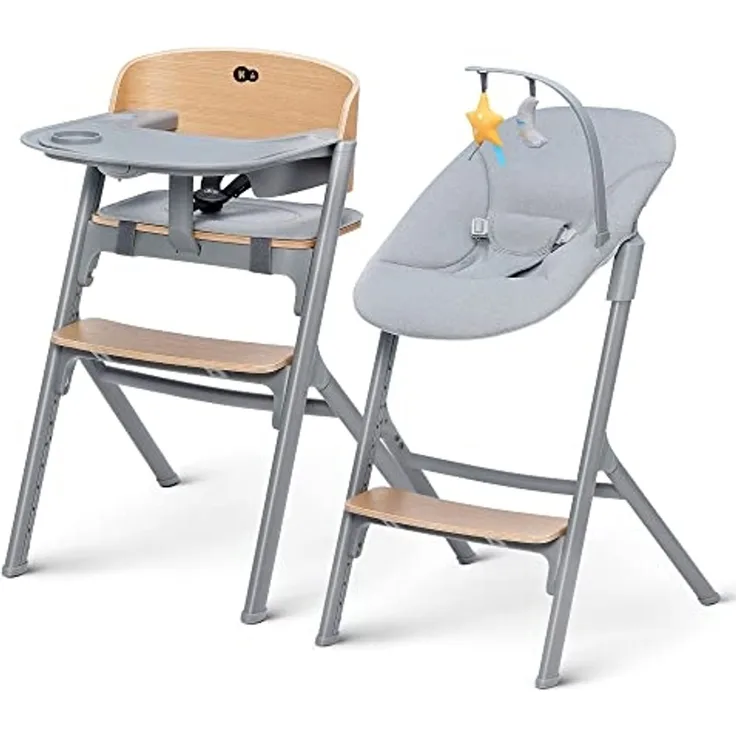Kinderkraft Hochstuhl Livy mit Wippe Calmee - Oak