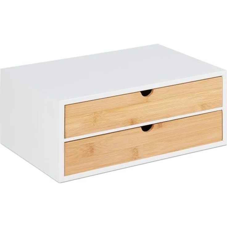 Schubladenbox Bambus & MDF 2 Fächer – Bild 10