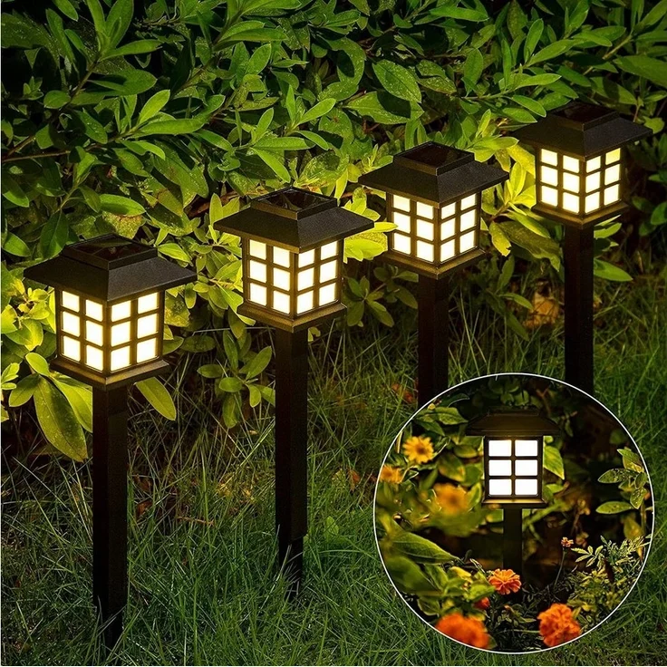 GIGALUMI LED Gartenleuchte, LED fest integriert, Warmweiß, für Garten, Landschaft, Weg, Innenhof, Terasse, Auffahrt – Bild 1