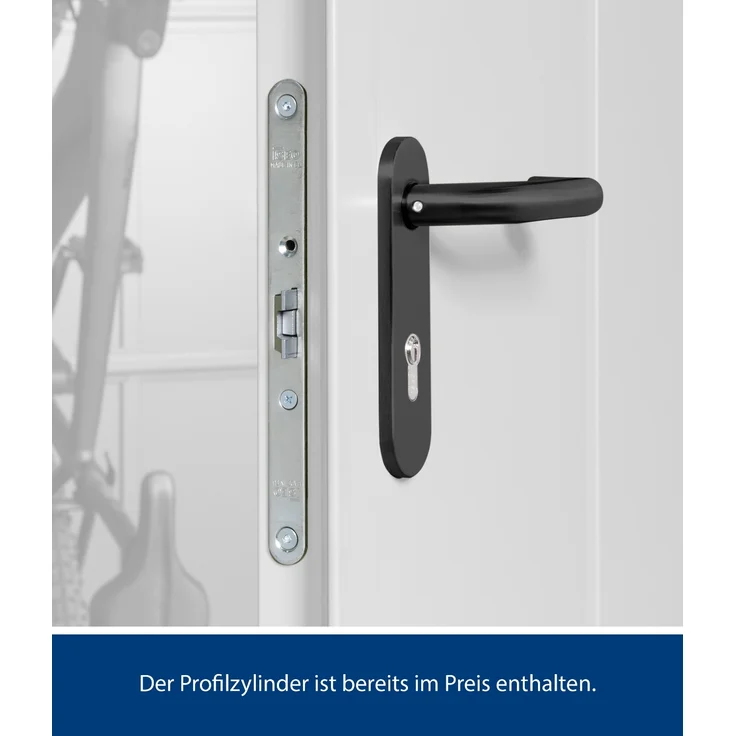 Hörmann Metall-Gerätehaus Berry Modern mit Satteldach Typ 3, 324 x 248 cm, anthrazitgrau, 8 m²,1-flüglige Tür – Bild 3