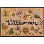 wash+dry by Kleen-Tex Fußmatte Bring Glück herein, rechteckig, Höhe: 7 mm