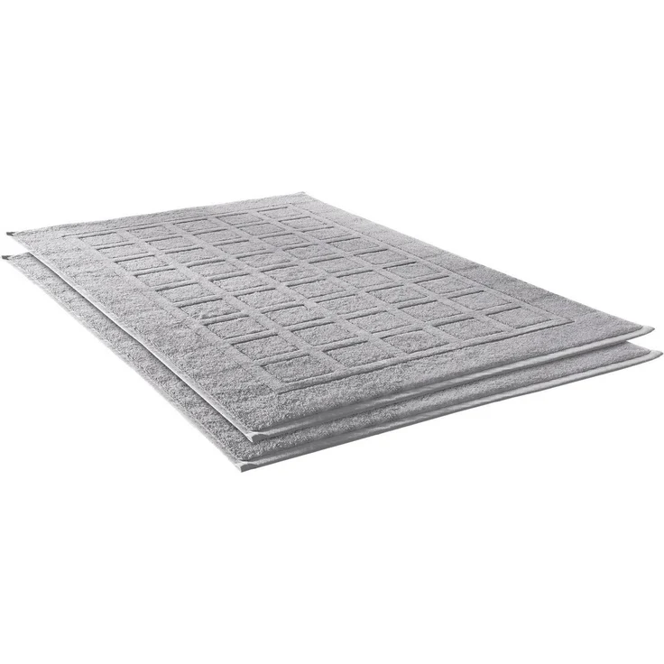 Dyckhoff Badematte Planet, Höhe 3 mm, beidseitig nutzbar, fußbodenheizungsgeeignet, Baumwolle, rechteckig, 2-tlg. Badematte, Baumwolle, 2er Set Hotelmatte – Bild 4