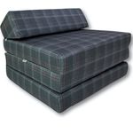 Klappmatratze Klappmatratze Gästematratze Kopfteil VW GTI Muster 200x70x10cm Bezug, FORTISLINE, 10 cm hoch, (Set), Bezug Waschbar