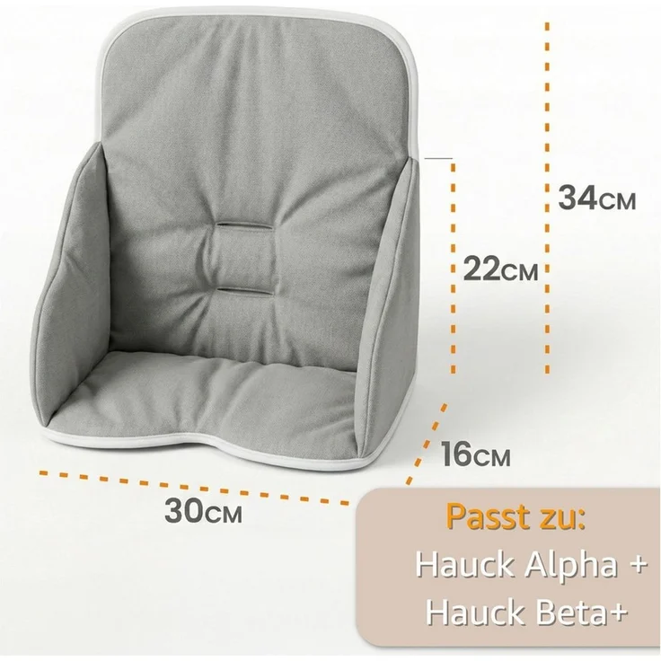 Totsy Baby Sitzverkleinerer Hochstuhl Baby Sitzkissen - Kinder Sitzauflage für Hauck und Stokke – Bild 2