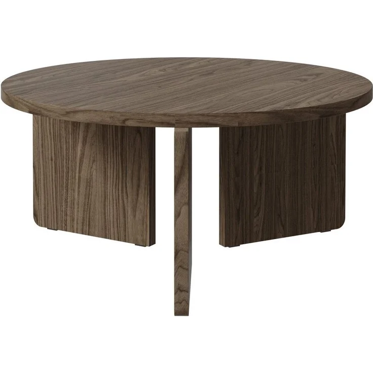 Selsey 'Preffines' Couchtisch rund, Holzoptik Nussbaum Wisconsin, ca. 41 x 89 x 89 cm – Bild 5