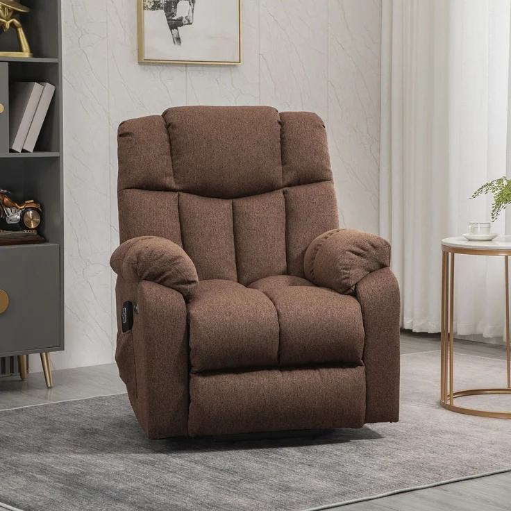 Wohnora-Aufstehsessel mit Liegefunktion und Fernbedienung 92 x 95 x 107 cm, Braun,H 1070cm x T 920cm x B 950cm – Bild 2