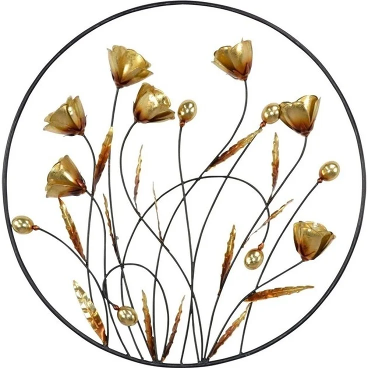 Runde Wanddekoration Blumenwiese "Annita" – Bild 3