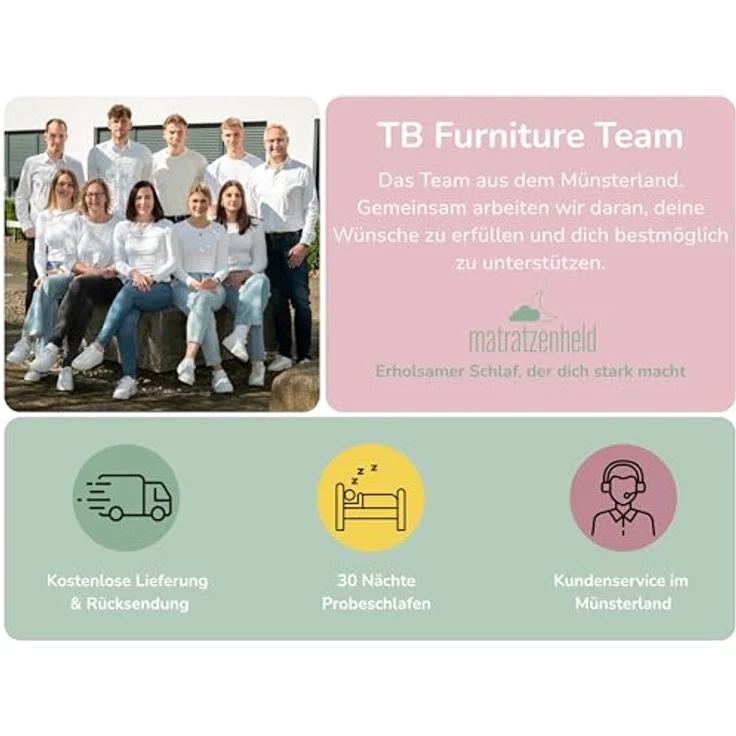 Matratzenheld Wellness Matratze | Made in Germany | Orthopädische 7-Zonen Kaltschaummatratze | produziert in Deutschland | Härtegrad 2 (H2) 0-80 kg | Öko-Tex Zertifiziert | Höhe 18cm | 80x200 cm – Bild 7