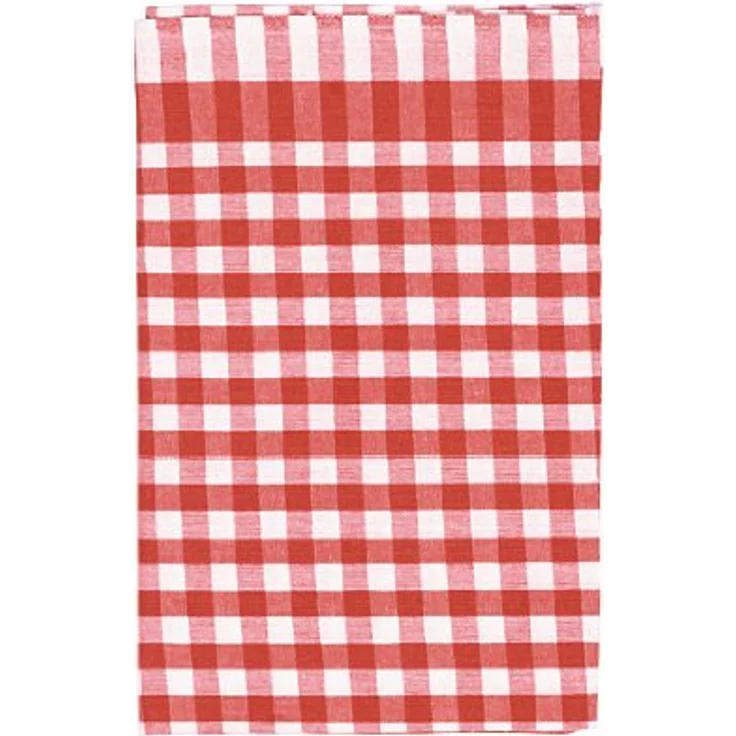 Geschirrtuch, 100% Baumwolle, 50x70 cm, Karo, rot (1 Stück) – Bild 2