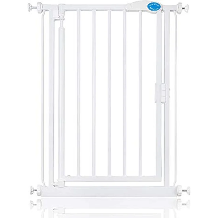 Bettacare Automatisch Schließendes Treppengitter, 61cm – 66.5cm, Weiß, schmal, druckfest, Sicherheitsgitter, Babygitter, Sicherheitsbarriere für Türen, Flure und Räume, einfache Installation – Bild 2