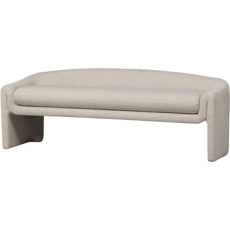 BePureHome Bank Zone aus Webstoff, Beige, 160 x 52 x 60 cm – Bild 4