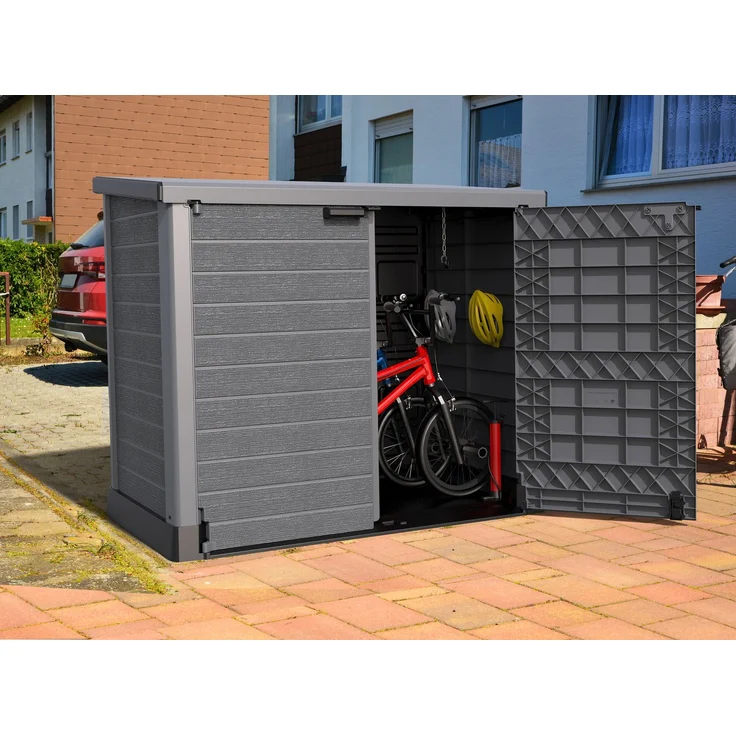 VCM Mülltonnenbox Duramax 921128 Grau 145 x 125 x 83 cm – Bild 5