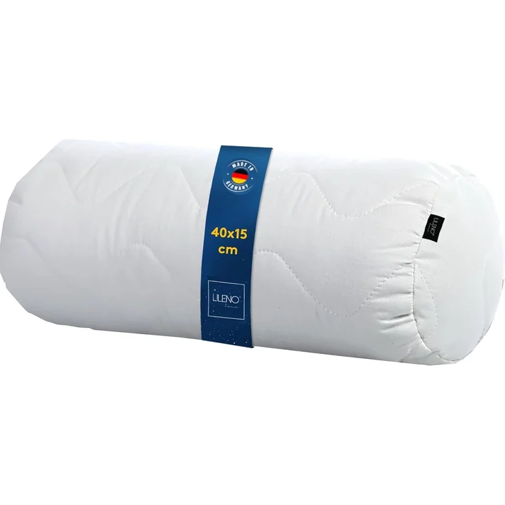 LILENO HOME Nackenrolle 15x40 (4er Set) – 95 °C waschbar, Oeko-Tex, Made in DE – Allergiker Kissenrolle für optimale Entspannung & Entlastung – Ideales Nackenrolle Kissen für Rücken & Nacken – Bild 1