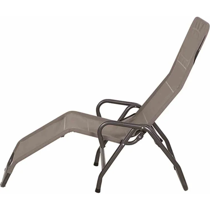 Siena Garden 'Bito' Kippliege, Stahl anthrazit & Textilbezug taupe, anthrazit/taupe, 139 x 72 x 118 cm – Bild 4