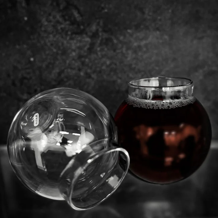 Elegantes 8er Gläser-Set in Bubble-Design Hitzebeständig aus Borosilikatglas - 350ml – Bild 4
