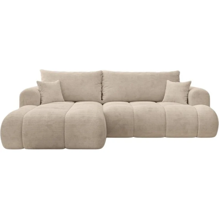 thematys Ecksofa TREVIO 260 x 165 cm, mit Schlaffunktion, mit Bettkasten, Beige (Poso 105), Ausrichtung links – Bild 6