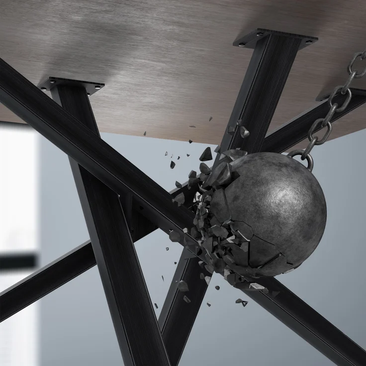 CLP Tischbeine Finney aus Stahl,antik schwarz 180x80x72 cm – Bild 4