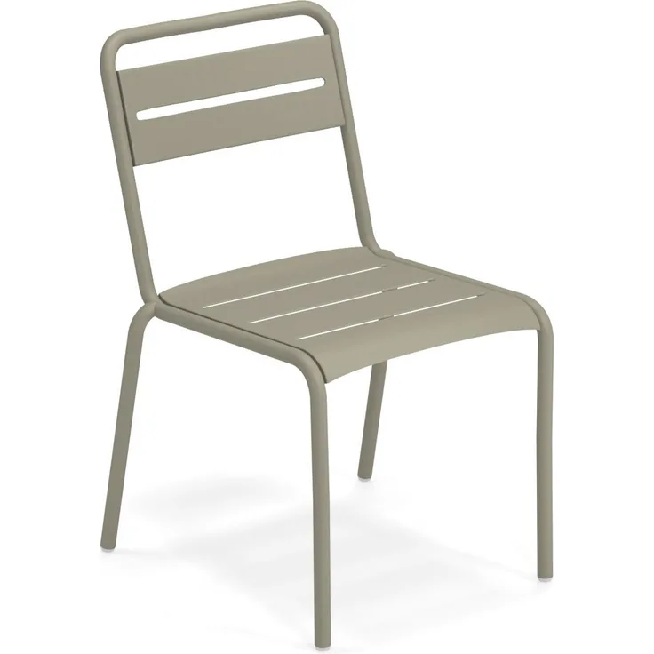 2er Set Star Gartenstuhl grau