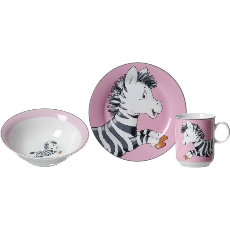 Ritzenhoff & Breker HAPPY ZOO Zebrakind Zoe Kindergeschirr Set 3-teilig