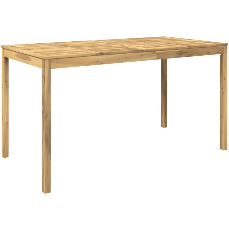 vidaXL Gartenbar-Tisch LAREN Weiß 196 x 100 x 105 cm Massivholz Akazie 3394425 – Bild 2