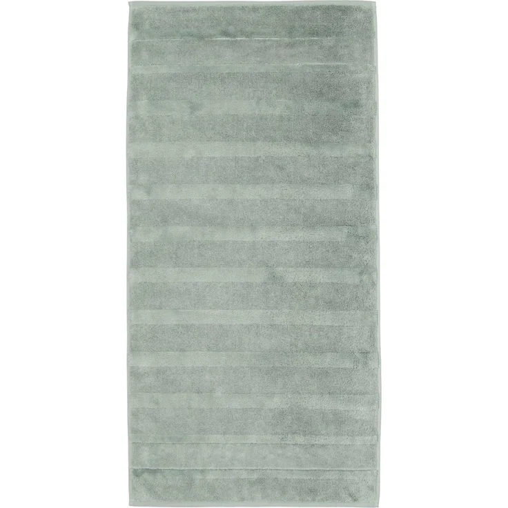 CAWÖ Handtuch, 3er Pack - Noblesse2, Walkfrottier, Velours-Streifen, Baumwolle, einfarbig Grün 50x100cm – Bild 2