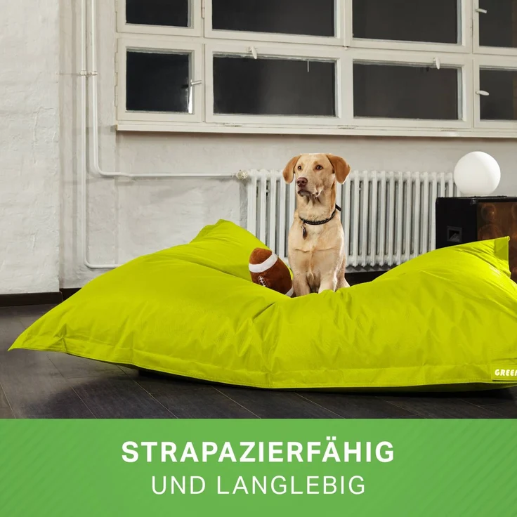 Green Bean® Hundebett für mittlere & große Hunde 140x180cm Hundekissen - Hellgrün – Bild 4