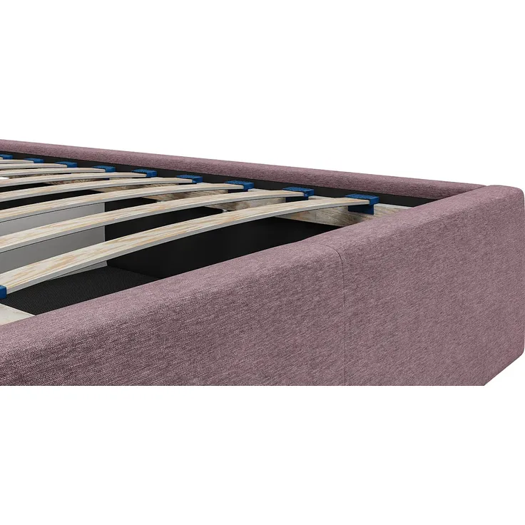 Vente-unique - ELIAVA Bett Stoff Rot - B 213 cm x H 106 cm x L 170 cm – Bild 5