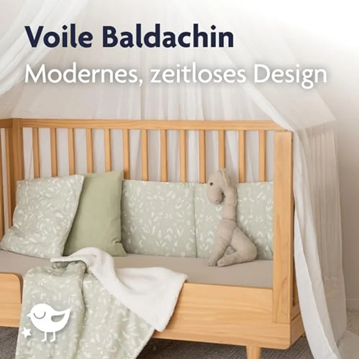Julius Zöllner Baldachin Betthimmel Voile ivory – Bild 3
