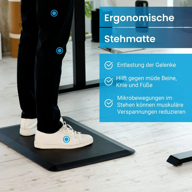Ergonomische Anti-Ermüdungsmatte für Steharbeitsplätze – Bild 3