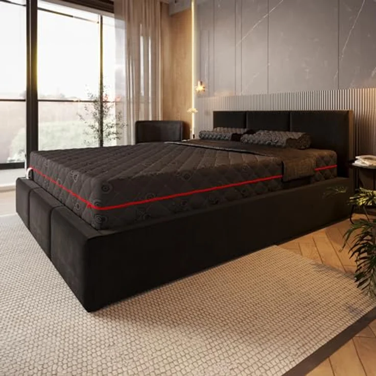 FDM Matratze LUNO 140x200 cm, 7 Zonen H3 Taschenfederkern Kaltschaum, waschbarer Jacquard-Bezug, Höhe 21 cm – Bild 10